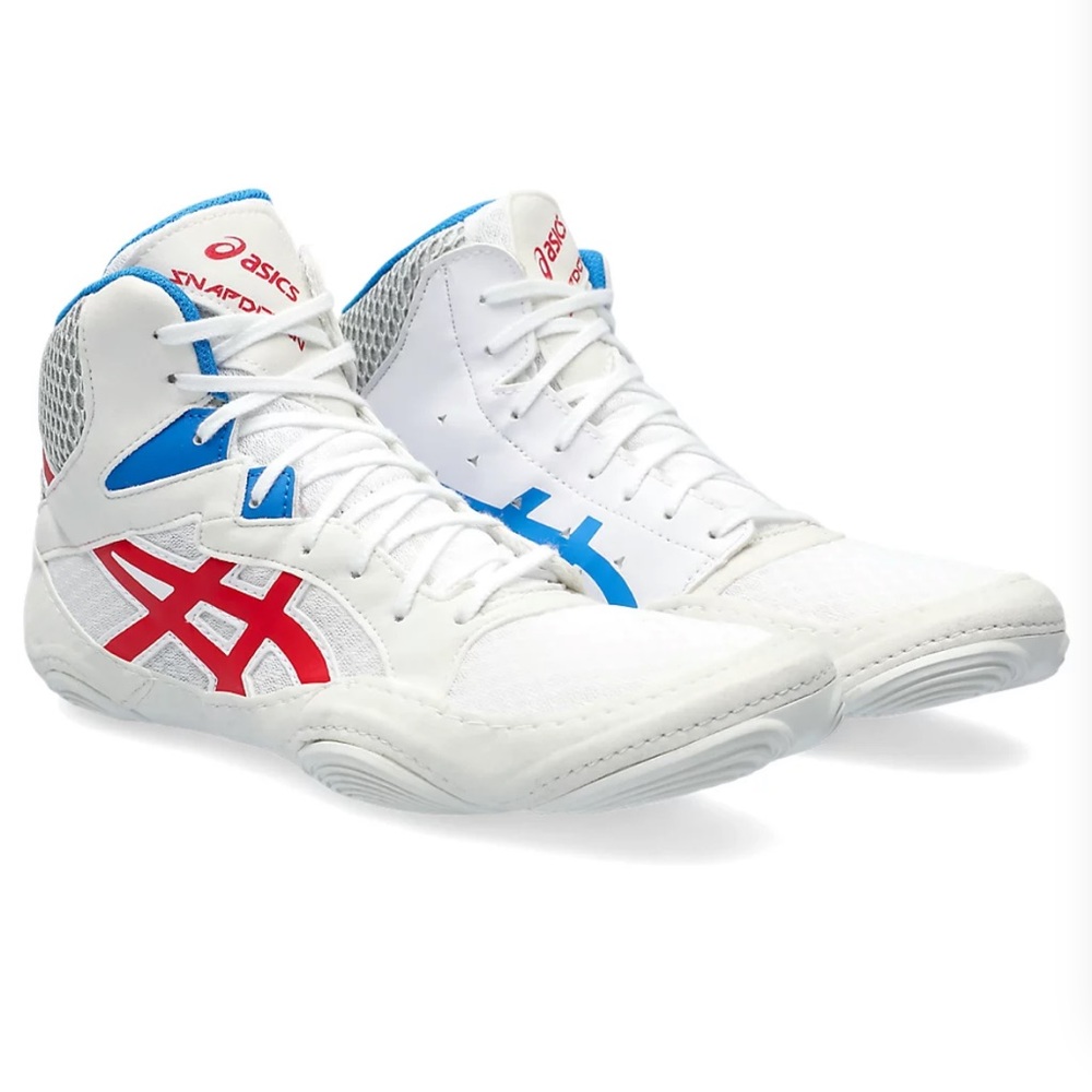 Asics Snapdown 3 Wrestling Sneaker Shoes in White/Classic Red Size 12.5 New